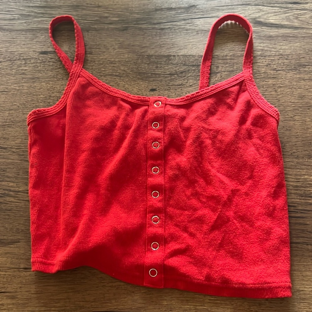 red crop top